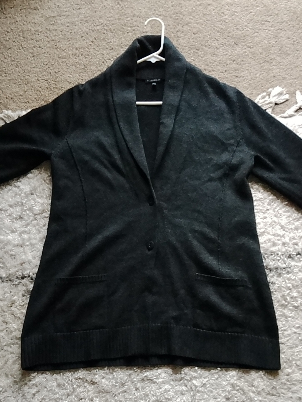 Eileen Fisher Shawl Button-Front Women's Sweater Large